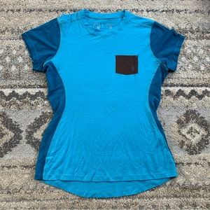 TREWgear Blue Lightweight 125 Nuyard Merino Pocket T Large